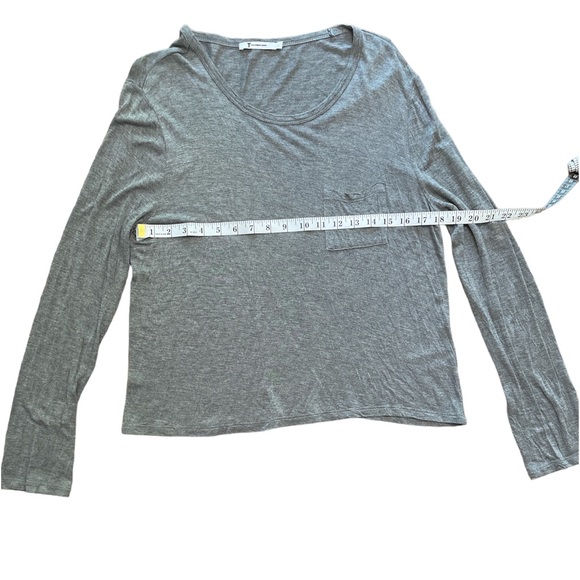 Alexander Wang Long-Sleeve Gray Shirt - size large - Picture 3 of 3